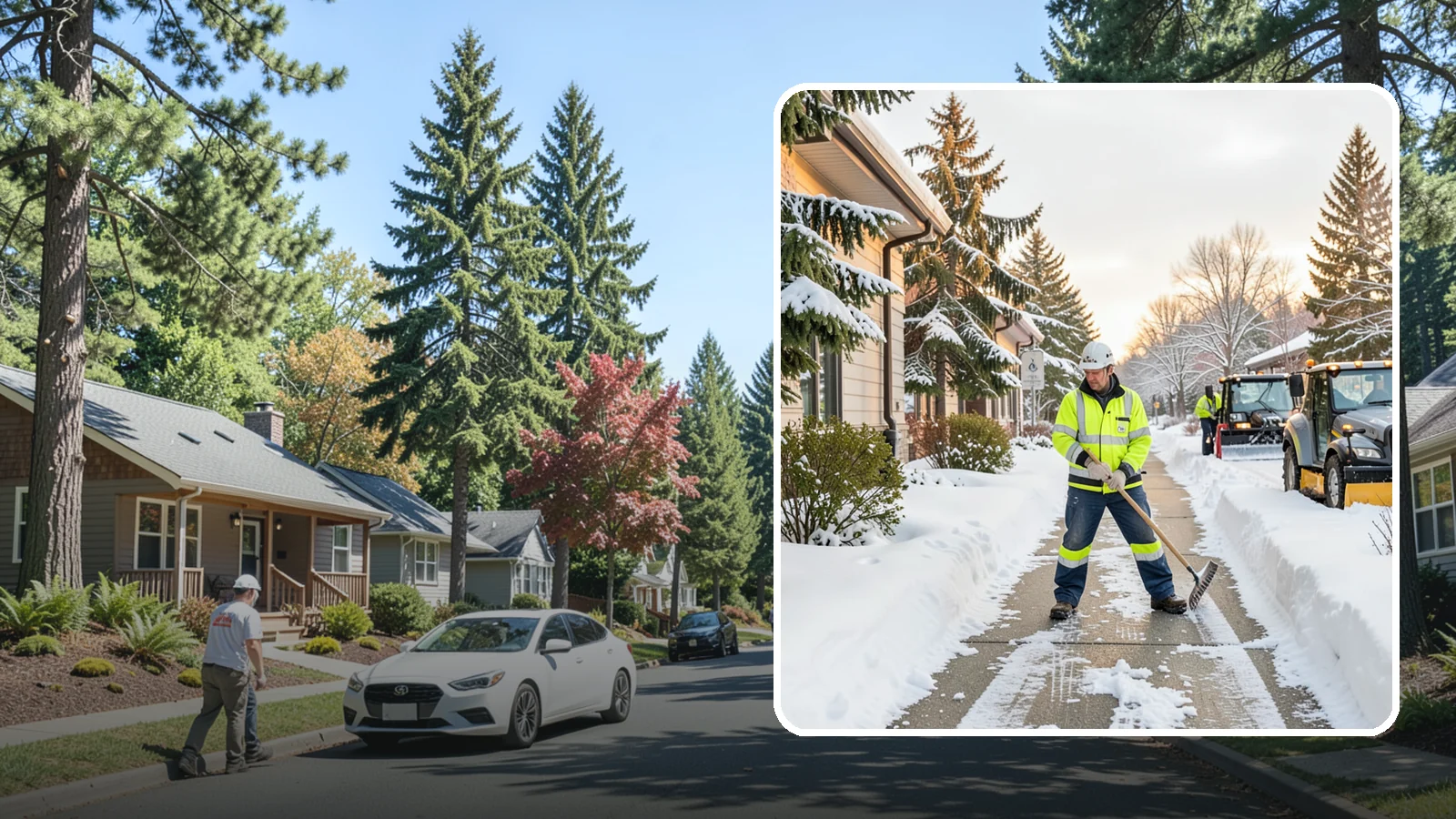 Restaurant Sidewalk Clearing in Orting, Pierce County, WA - Patron-entrance sidewalk clearing for Western Washington restaurants, keeping entry walks and waiting areas safe through lunch...