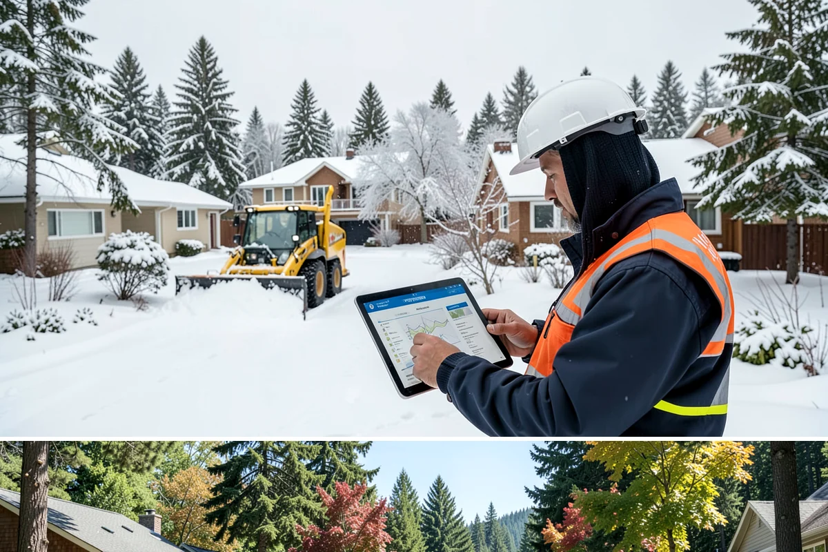 Restaurant Sidewalk Clearing in Orting, Pierce County, WA - Restaurant sidewalk risk peaks from late November through February during evening service, when afternoon melt refreezes at the...