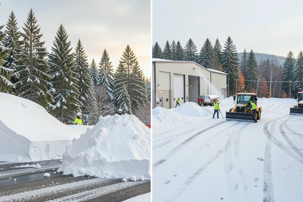 Restaurant Sidewalk Clearing in Renton, King County, WA - Clear the entrance and waiting area before service opens