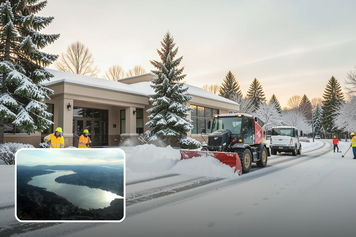 Restaurant Sidewalk Clearing in Sammamish, King County, WA - Entry and waiting areas kept safe through dinner service