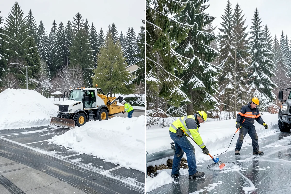 Restaurant Sidewalk Clearing in Sedro-Woolley, Skagit County, WA - Clear the entrance and waiting area before service opens