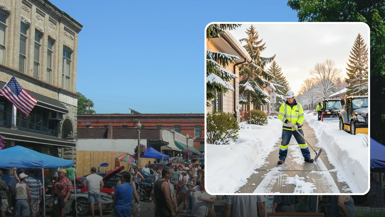 Restaurant Sidewalk Clearing in Snohomish, Snohomish County, WA - Patron-entrance sidewalk clearing for Western Washington restaurants, keeping entry walks and waiting areas safe through lunch...