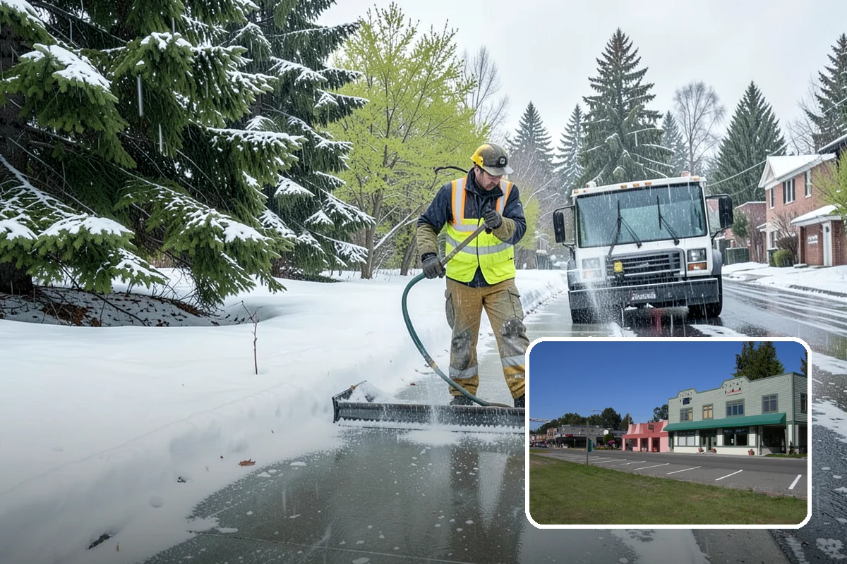 Restaurant Sidewalk Clearing in Snoqualmie, King County, WA - Entry and waiting areas kept safe through dinner service