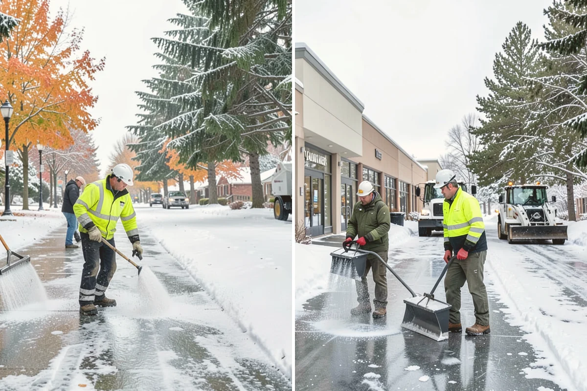 Restaurant Sidewalk Clearing in Stanwood, Snohomish County, WA - Clear the entrance and waiting area before service opens