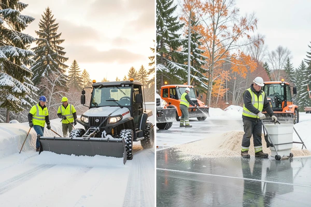Restaurant Sidewalk Clearing in Steilacoom, Pierce County, WA - Clear the entrance and waiting area before service opens