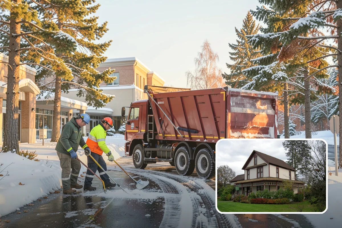Restaurant Sidewalk Clearing in Sumner, Pierce County, WA - Entry and waiting areas kept safe through dinner service