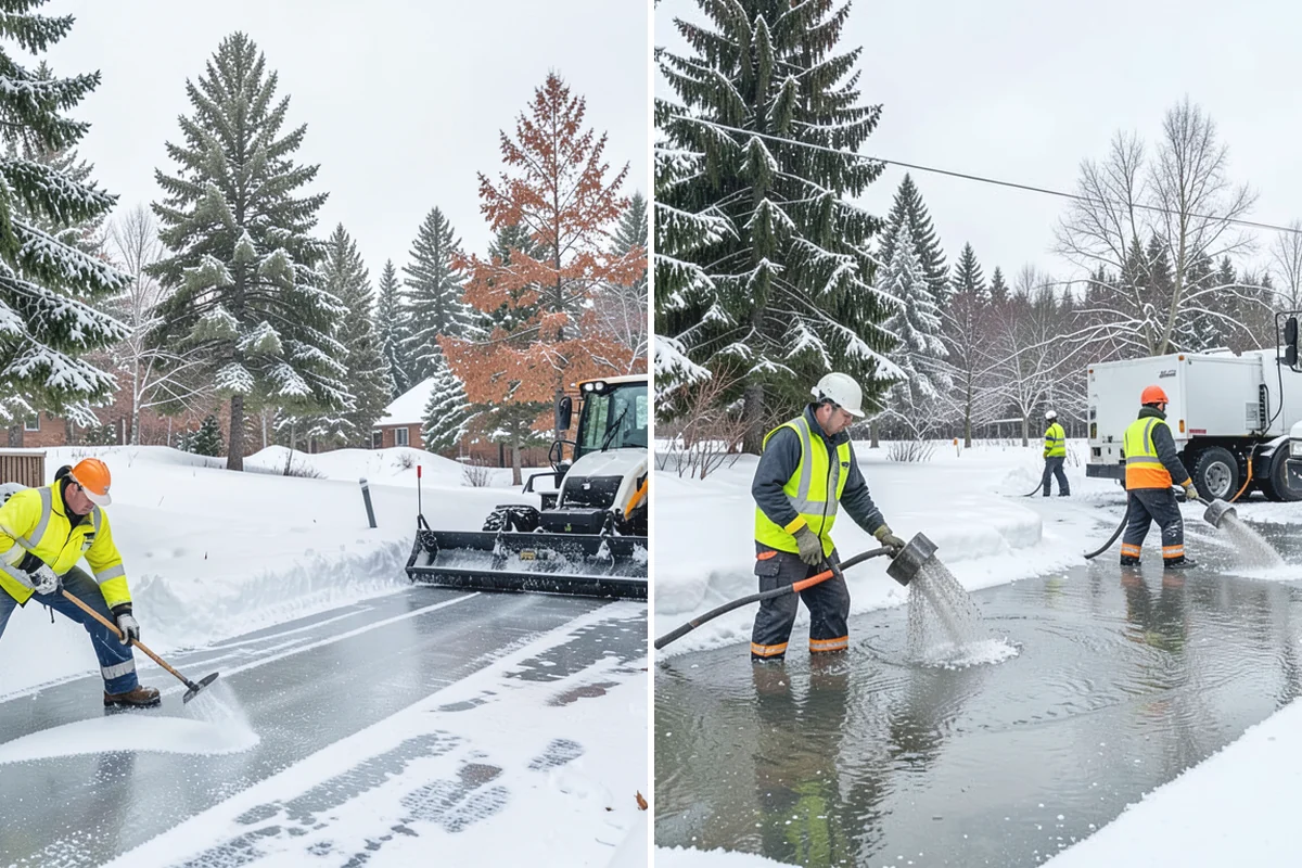 Restaurant Sidewalk Clearing in Wilkeson, Pierce County, WA - Clear the entrance and waiting area before service opens
