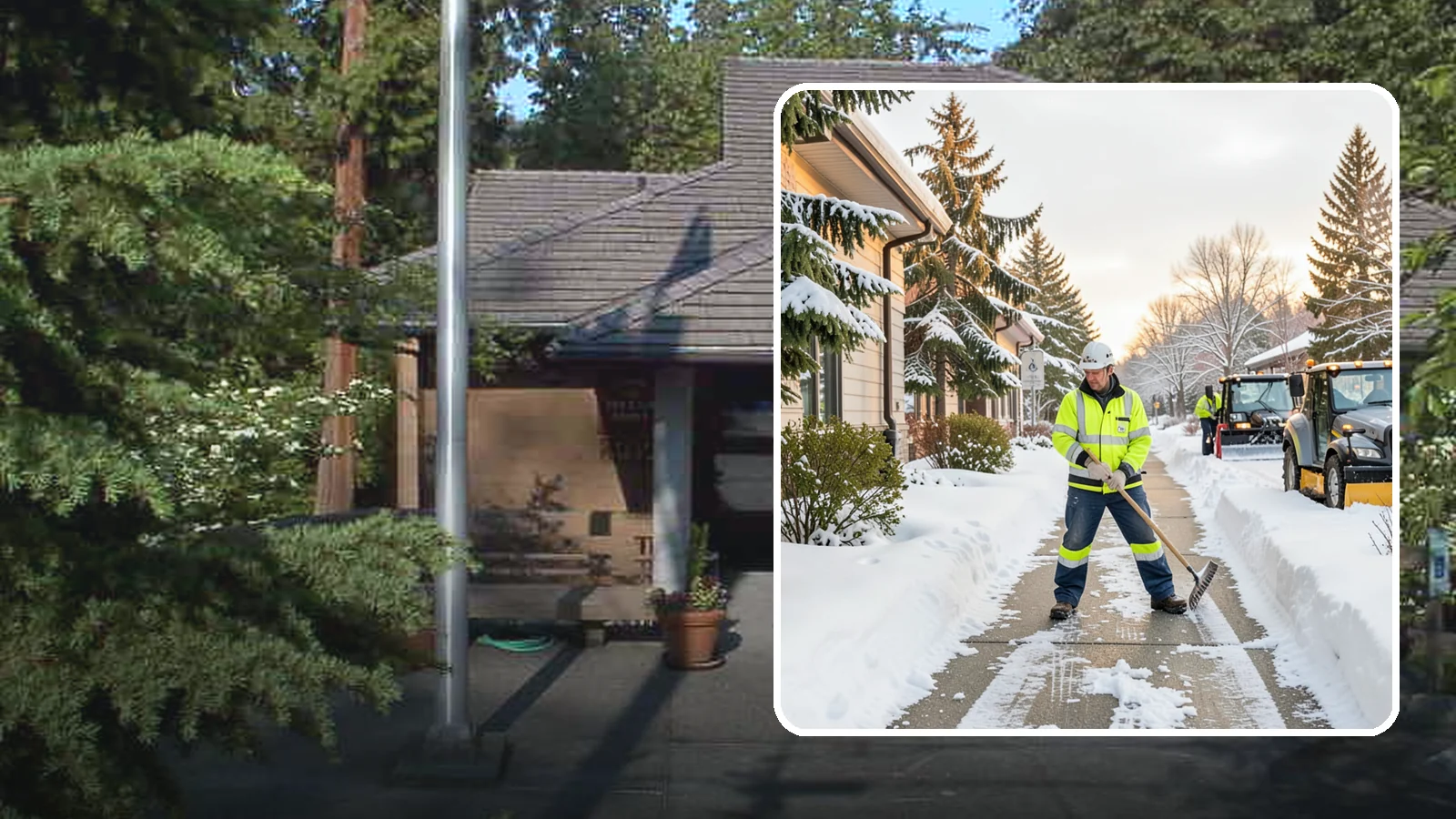 Restaurant Sidewalk Clearing in Yarrow Point, King County, WA - Patron-entrance sidewalk clearing for Western Washington restaurants, keeping entry walks and waiting areas safe through lunch...
