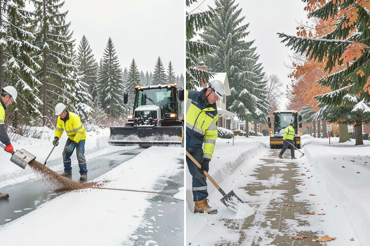 Restaurant Snow Plowing in Algona, King County, WA - Confirm service hours and set a pre-open clearing deadline
