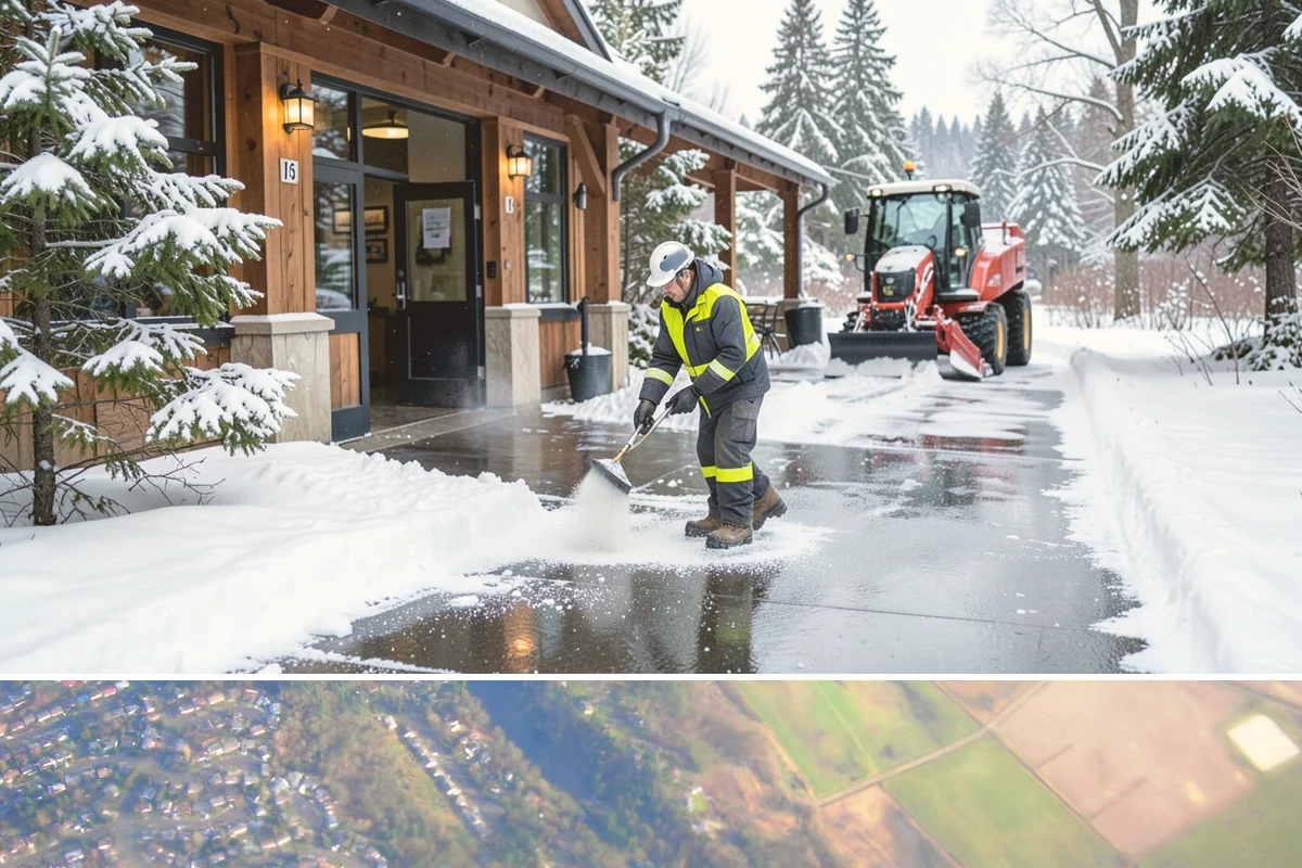 Restaurant Snow Plowing in Algona, King County, WA - Set up service before the winter dining season so a storm never keeps diners away.