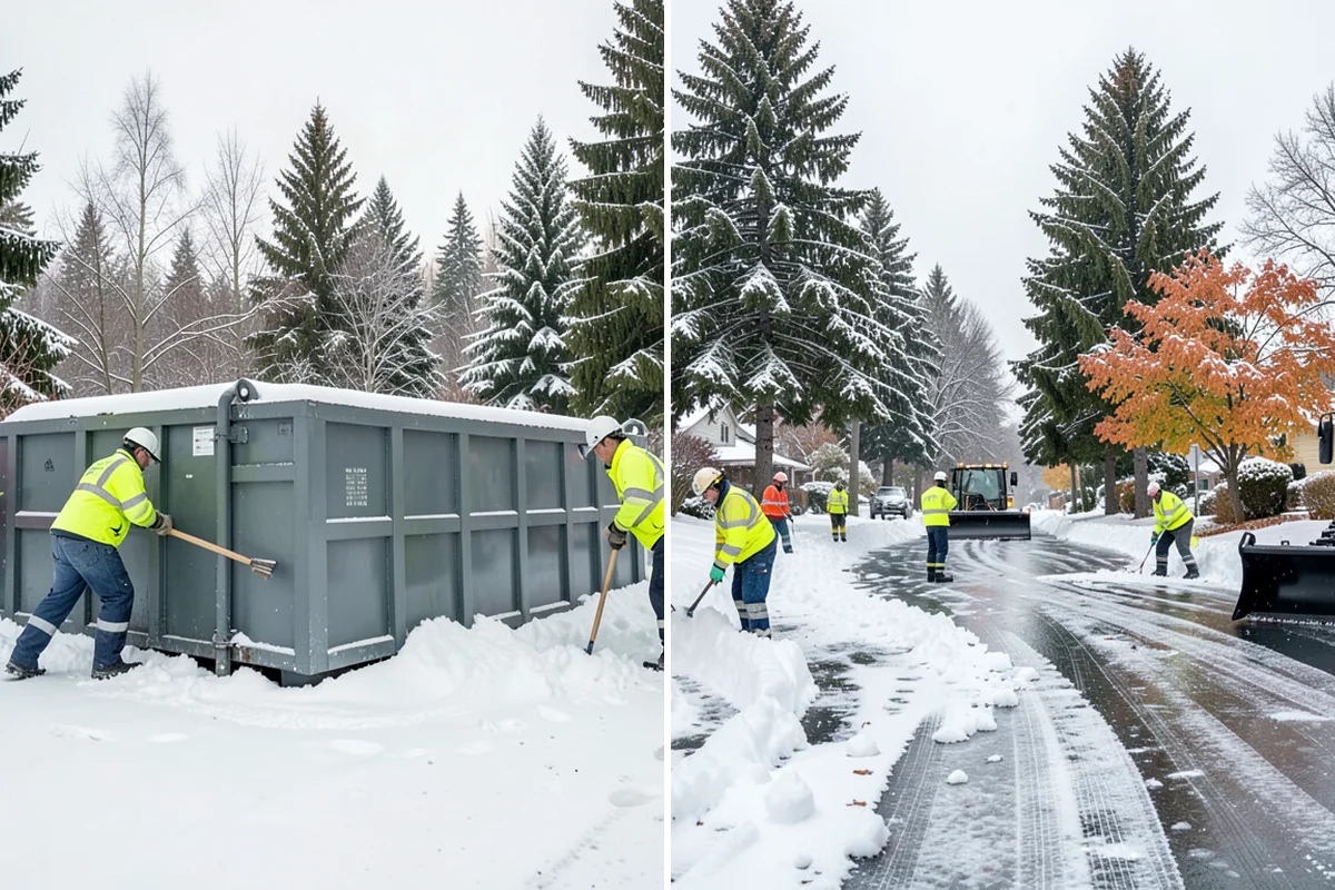 Restaurant Snow Plowing in Arlington, Snohomish County, WA - Confirm service hours and set a pre-open clearing deadline