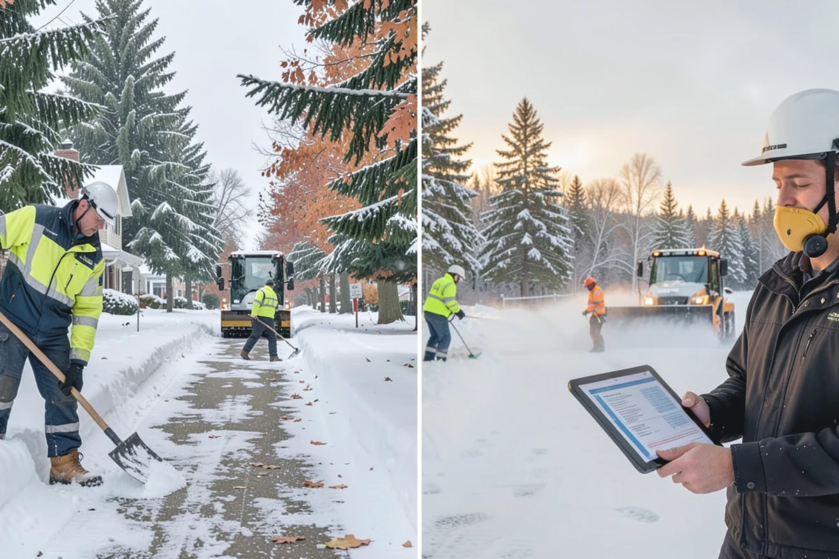 Restaurant Snow Plowing in Auburn, King County, WA - Confirm service hours and set a pre-open clearing deadline