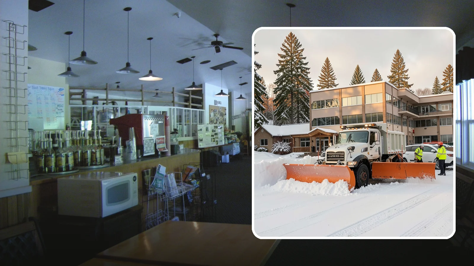 Restaurant Snow Plowing in Black Diamond, King County, WA - We plow restaurant lots and entrances before service so diners and delivery drivers reach your doors safely.