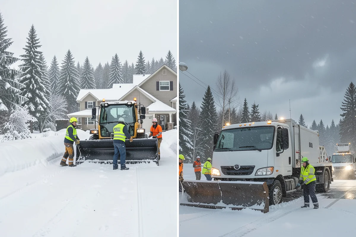 Restaurant Snow Plowing in Black Diamond, King County, WA - Confirm service hours and set a pre-open clearing deadline