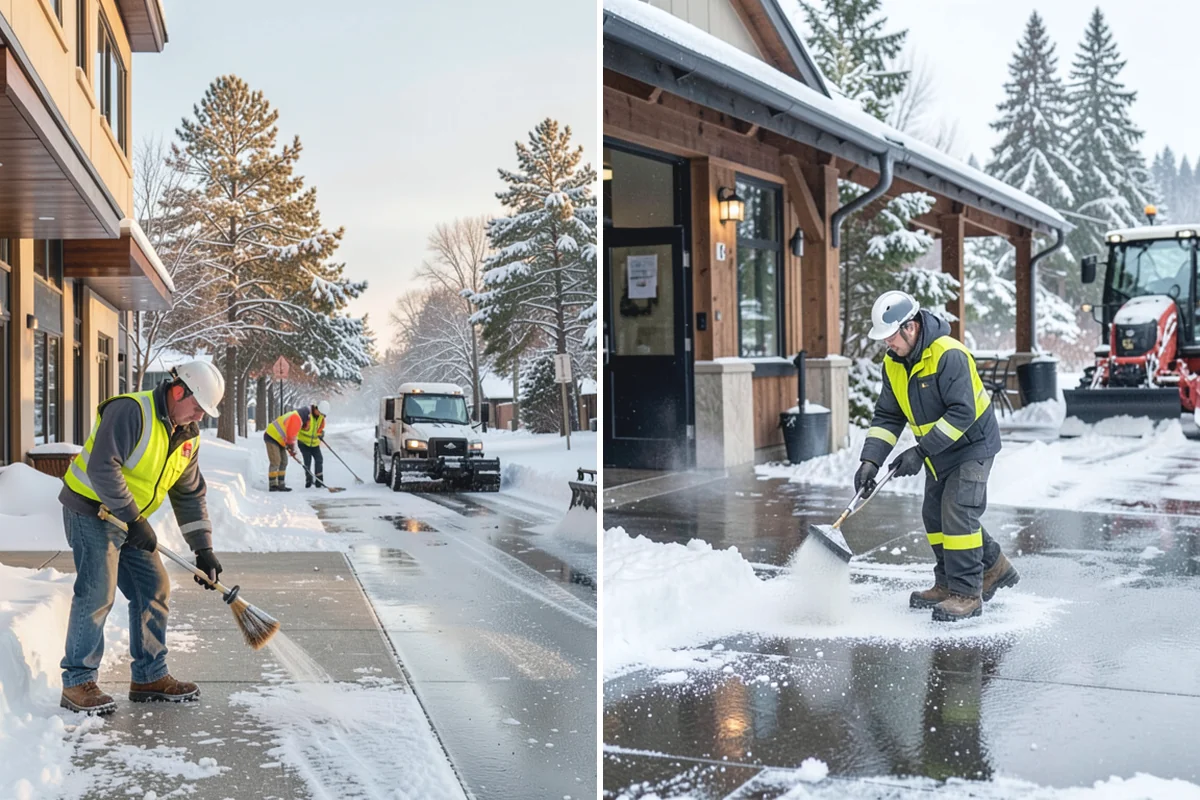 Restaurant Snow Plowing in Bonney Lake, Pierce County, WA - Confirm service hours and set a pre-open clearing deadline