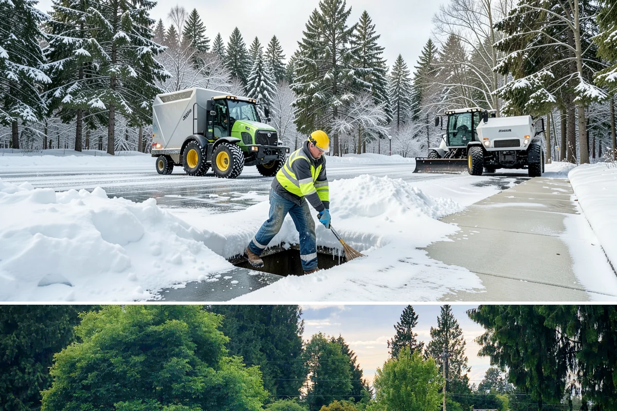 Restaurant Snow Plowing in Bonney Lake, Pierce County, WA - Set up service before the winter dining season so a storm never keeps diners away.
