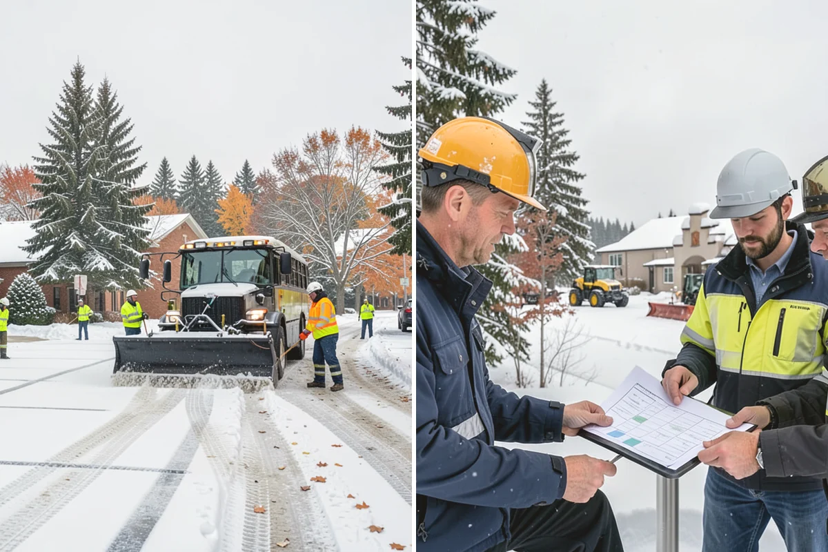 Restaurant Snow Plowing in Burlington, Skagit County, WA - Confirm service hours and set a pre-open clearing deadline