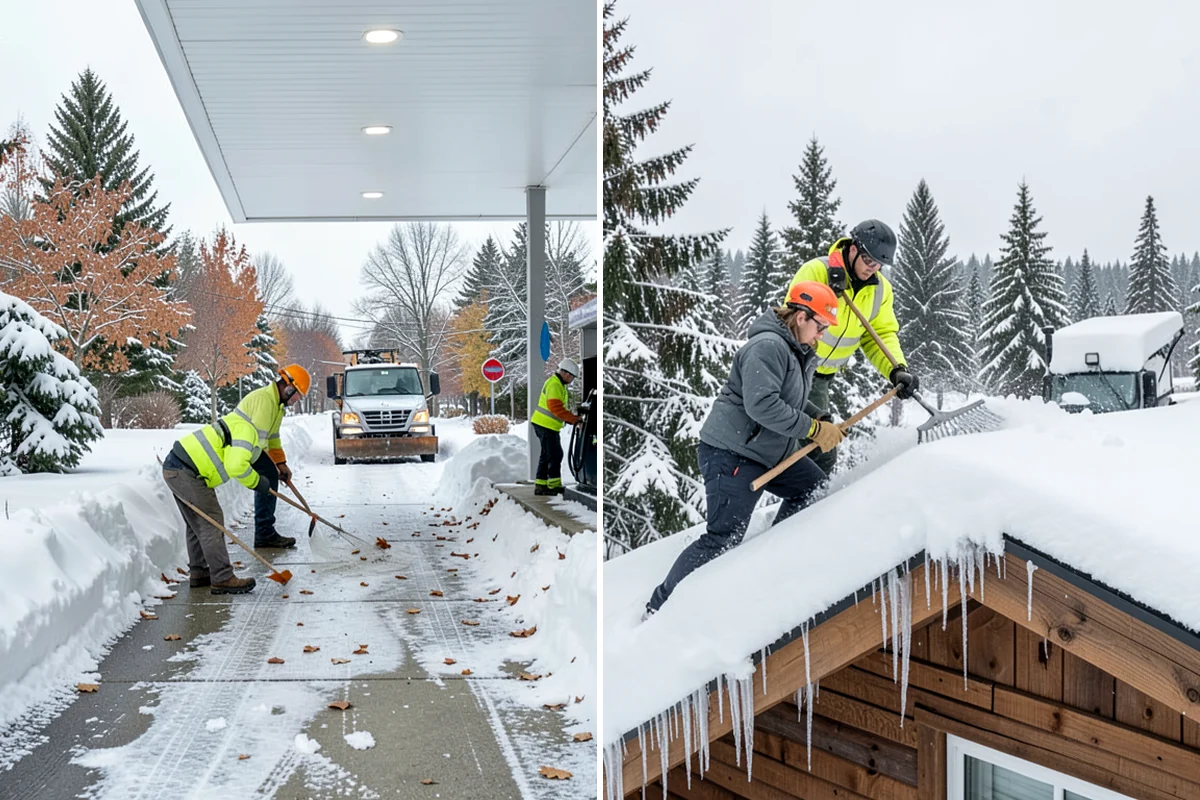 Restaurant Snow Plowing in Clyde Hill, King County, WA - Confirm service hours and set a pre-open clearing deadline