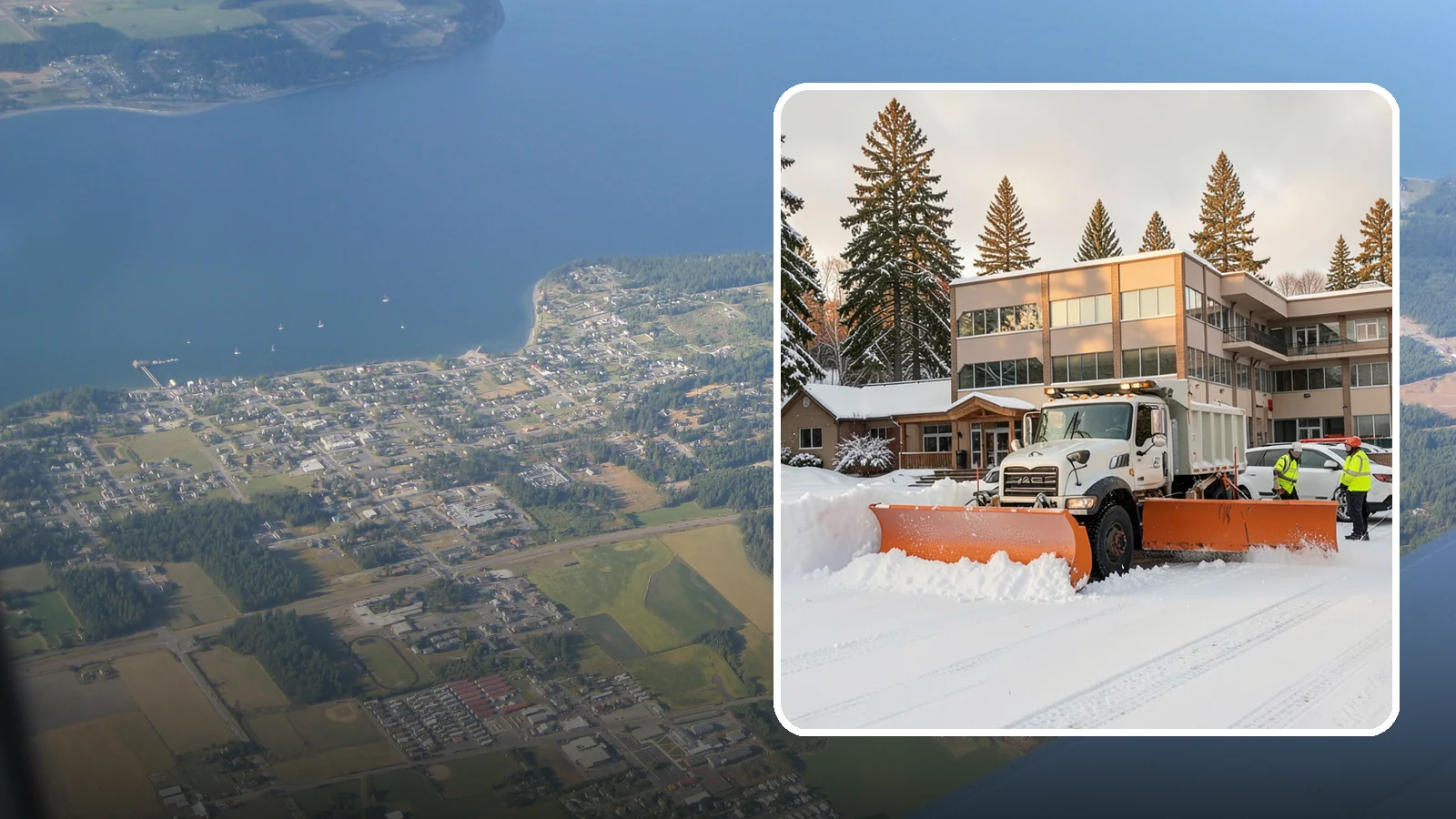 Restaurant Snow Plowing in Coupeville, Island County, WA - We plow restaurant lots and entrances before service so diners and delivery drivers reach your doors safely.