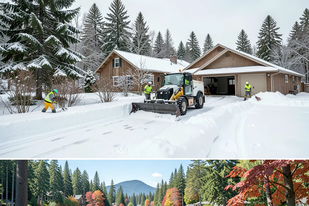 Restaurant Snow Plowing in Covington, King County, WA - Set up service before the winter dining season so a storm never keeps diners away.