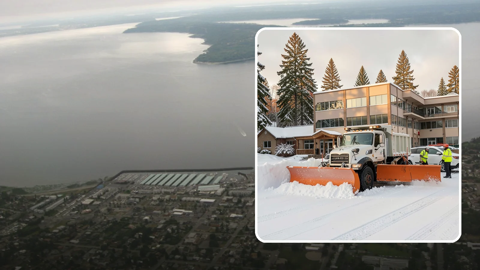Restaurant Snow Plowing in Des Moines, King County, WA - We plow restaurant lots and entrances before service so diners and delivery drivers reach your doors safely.