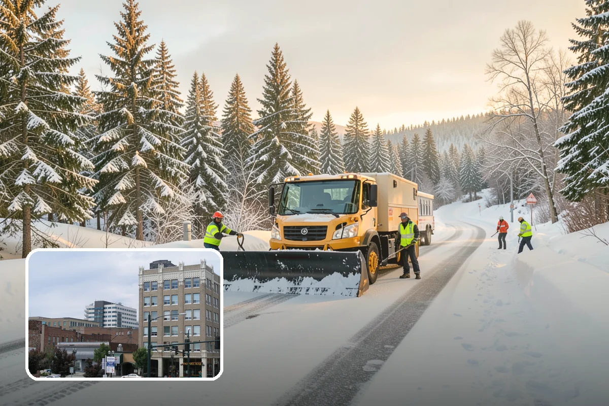 Restaurant Snow Plowing in Everett, Snohomish County, WA - Customer lot and delivery lane cleared before service