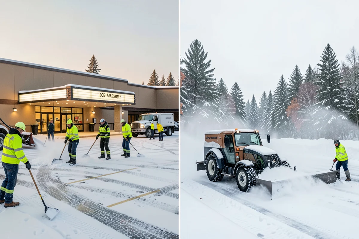Restaurant Snow Plowing in Fircrest, Pierce County, WA - Confirm service hours and set a pre-open clearing deadline