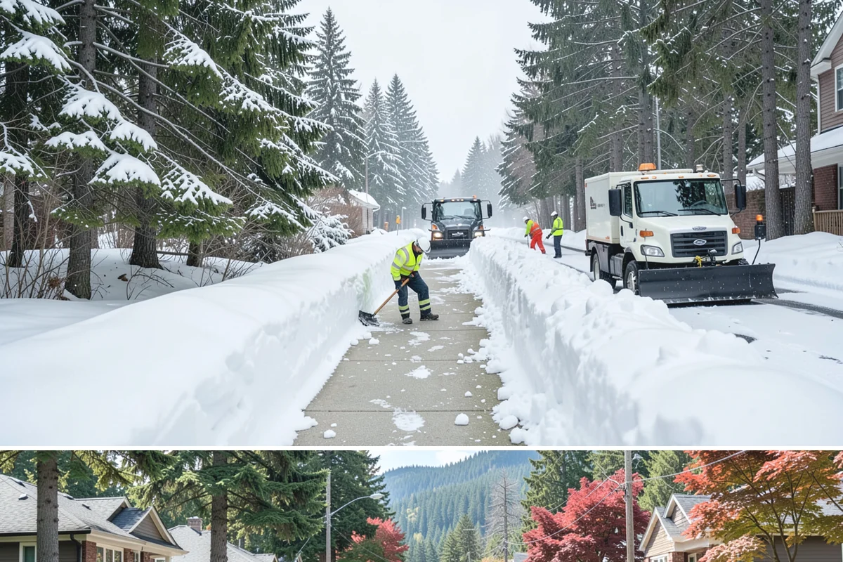 Restaurant Snow Plowing in Hunts Point, King County, WA - Set up service before the winter dining season so a storm never keeps diners away.