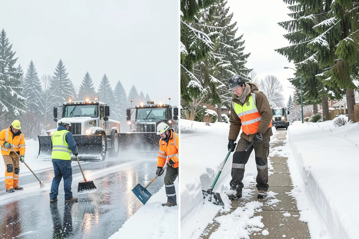 Restaurant Snow Plowing in Issaquah, King County, WA - Confirm service hours and set a pre-open clearing deadline