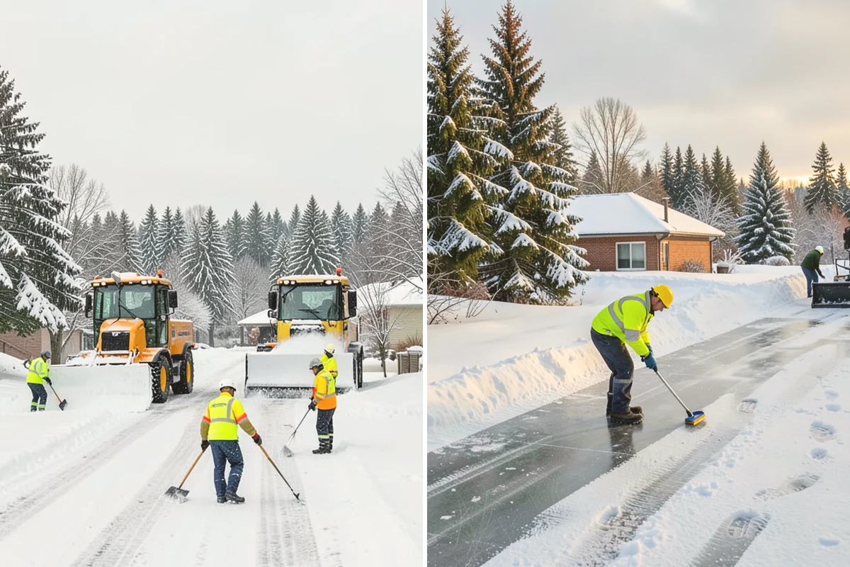 Restaurant Snow Plowing in Kent, King County, WA - Confirm service hours and set a pre-open clearing deadline