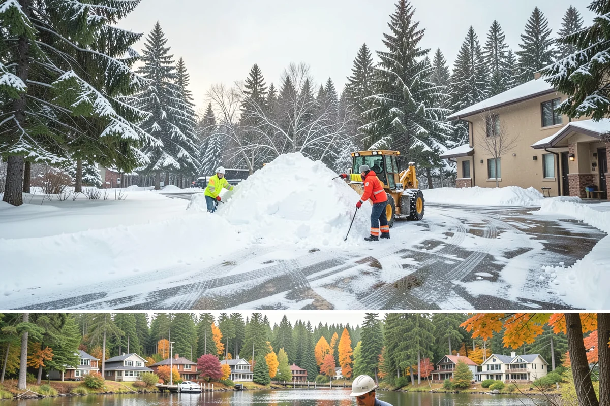 Restaurant Snow Plowing in La Conner, Skagit County, WA - Set up service before the winter dining season so a storm never keeps diners away.
