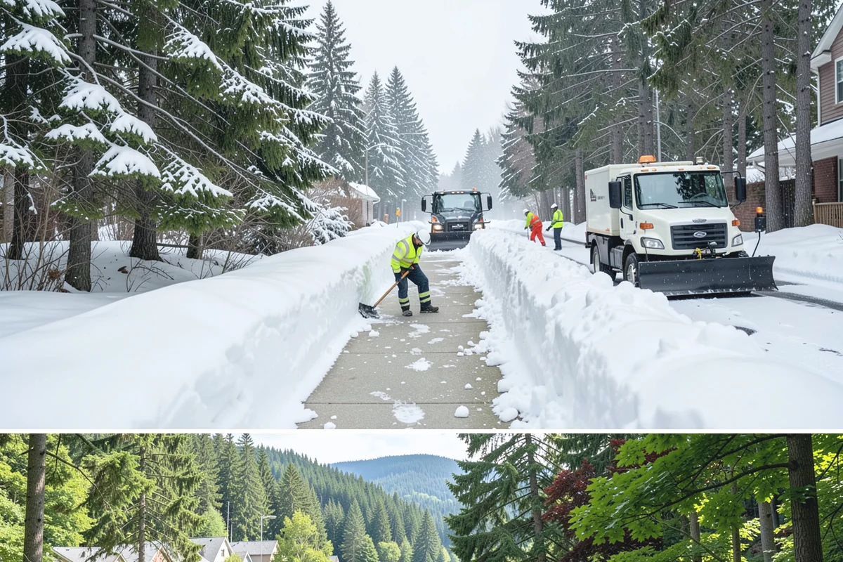 Restaurant Snow Plowing in Lake Forest Park, King County, WA - Set up service before the winter dining season so a storm never keeps diners away.