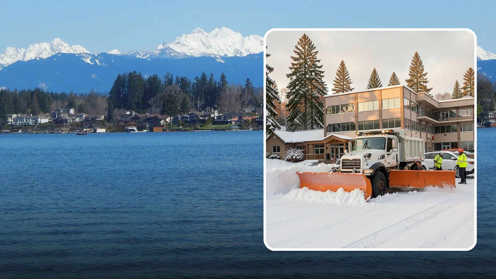 Restaurant Snow Plowing in Lake Stevens, Snohomish County, WA - We plow restaurant lots and entrances before service so diners and delivery drivers reach your doors safely.