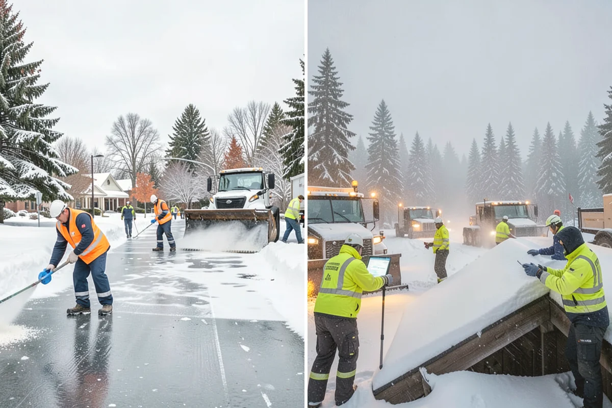 Restaurant Snow Plowing in Lake Stevens, Snohomish County, WA - Confirm service hours and set a pre-open clearing deadline