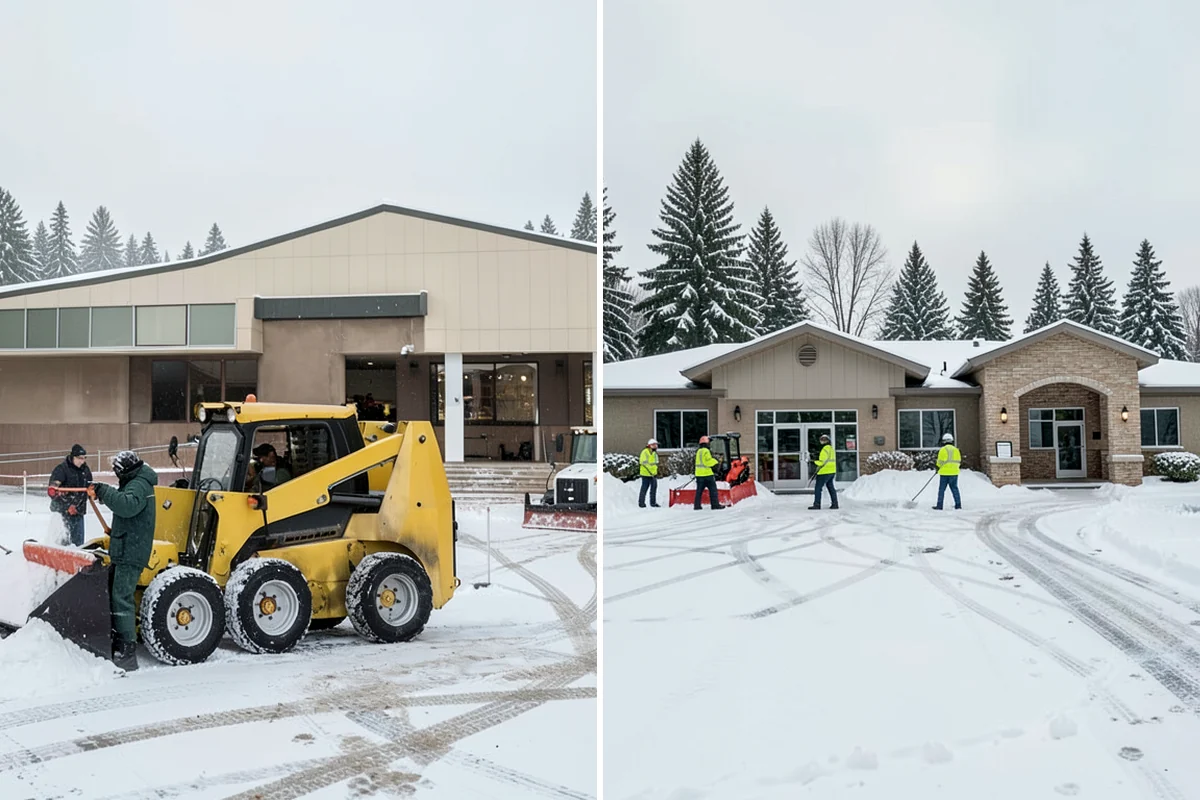 Restaurant Snow Plowing in Lakewood, Pierce County, WA - Confirm service hours and set a pre-open clearing deadline
