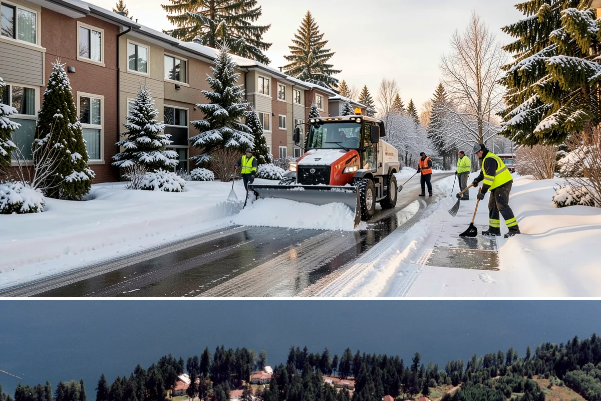 Restaurant Snow Plowing in Lakewood, Pierce County, WA - Set up service before the winter dining season so a storm never keeps diners away.