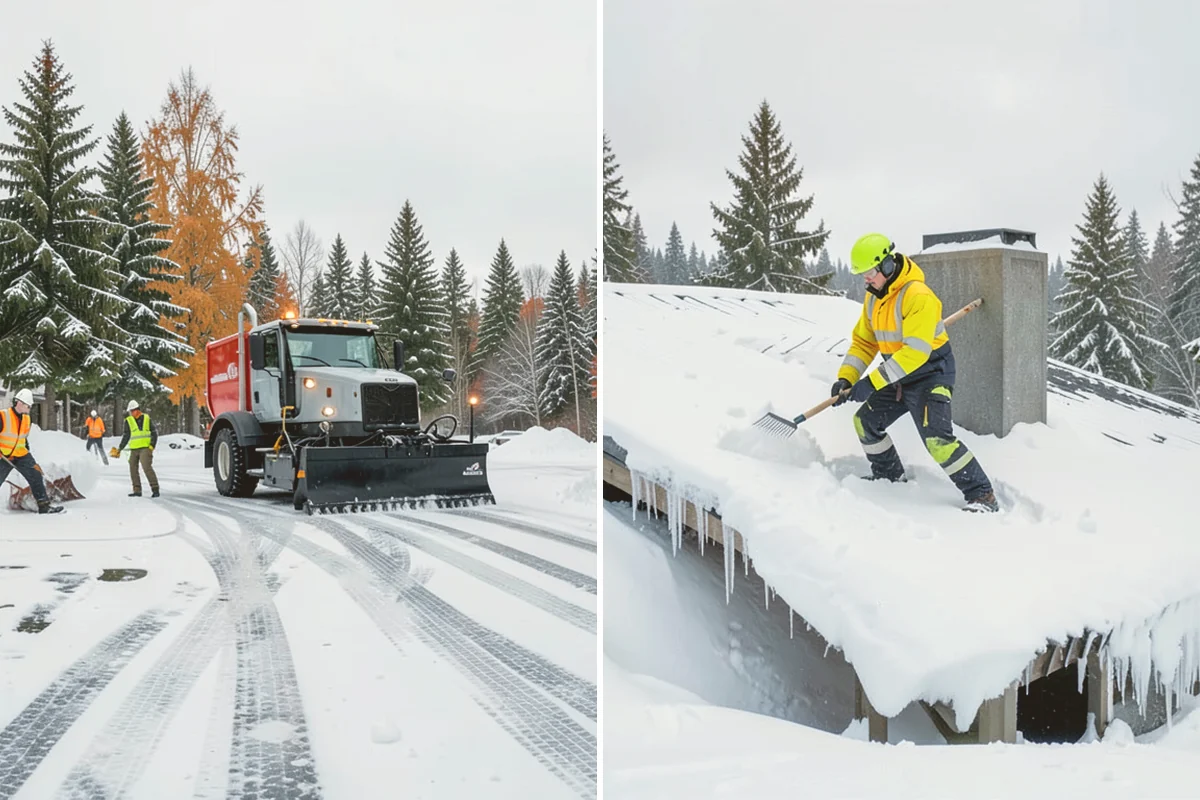 Restaurant Snow Plowing in Lynnwood, Snohomish County, WA - Confirm service hours and set a pre-open clearing deadline