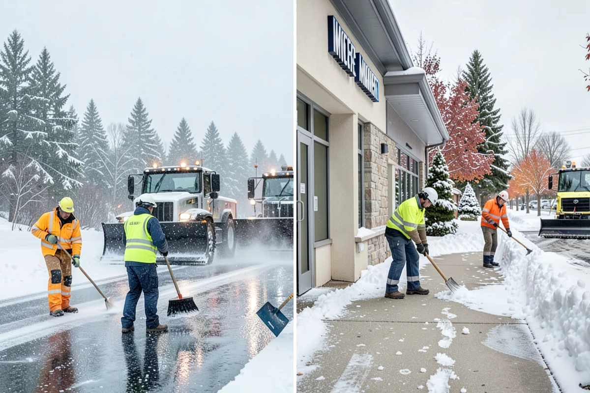 Restaurant Snow Plowing in Maple Valley, King County, WA - Confirm service hours and set a pre-open clearing deadline