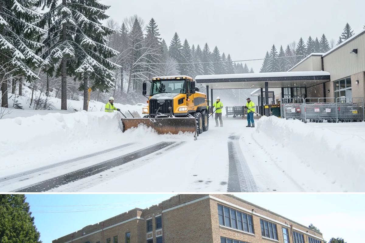Restaurant Snow Plowing in Maple Valley, King County, WA - Set up service before the winter dining season so a storm never keeps diners away.