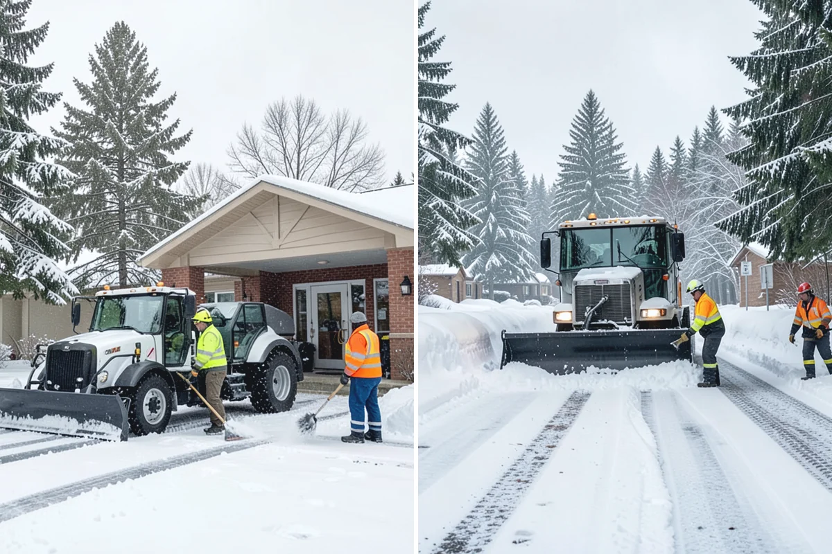 Restaurant Snow Plowing in Medina, King County, WA - Confirm service hours and set a pre-open clearing deadline