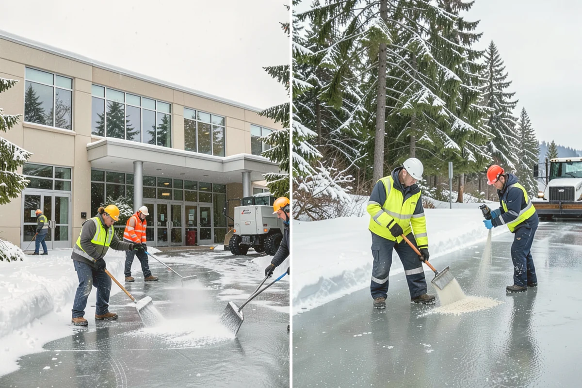 Restaurant Snow Plowing in Milton, King County, WA - Confirm service hours and set a pre-open clearing deadline