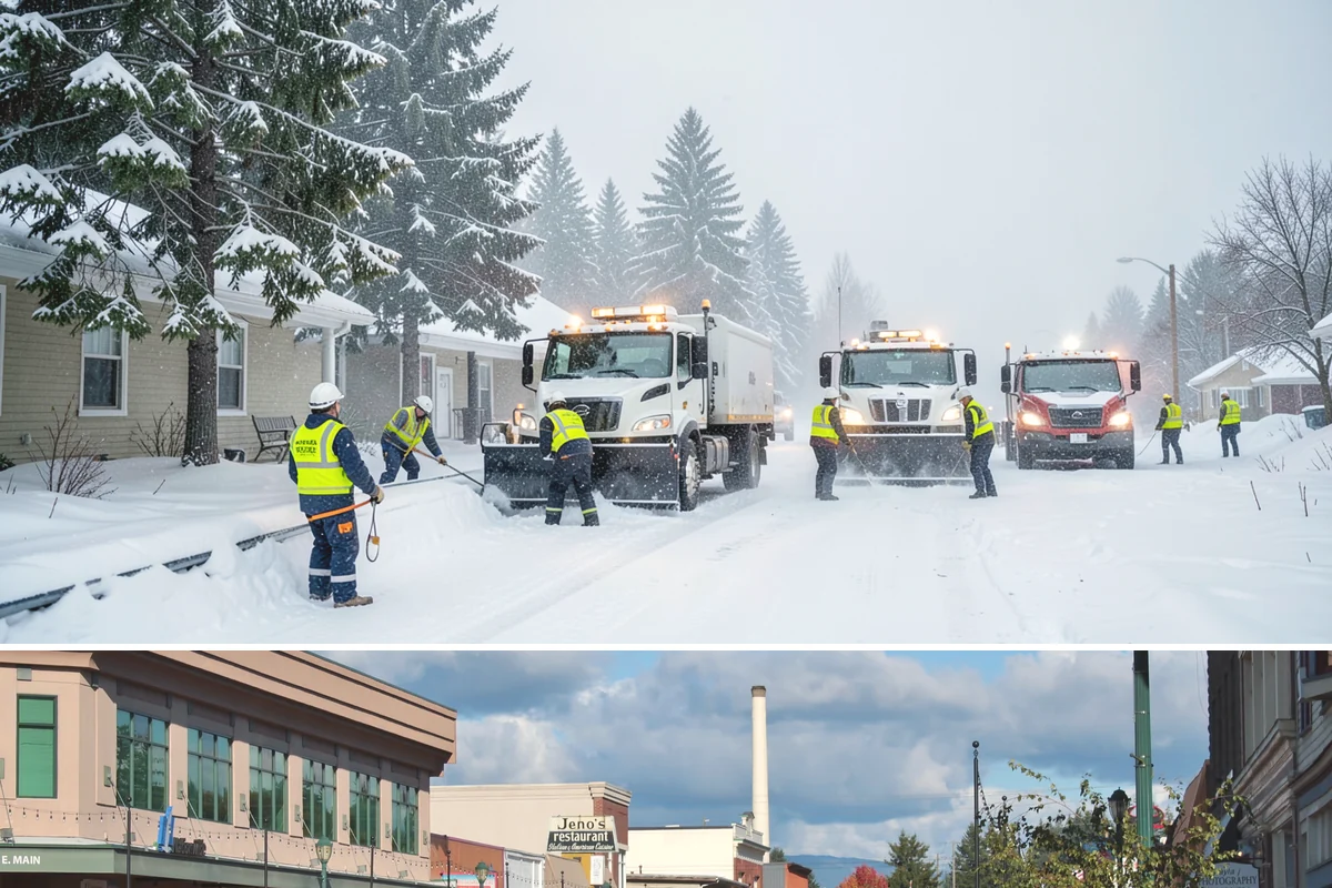 Restaurant Snow Plowing in Monroe, Snohomish County, WA - Set up service before the winter dining season so a storm never keeps diners away.