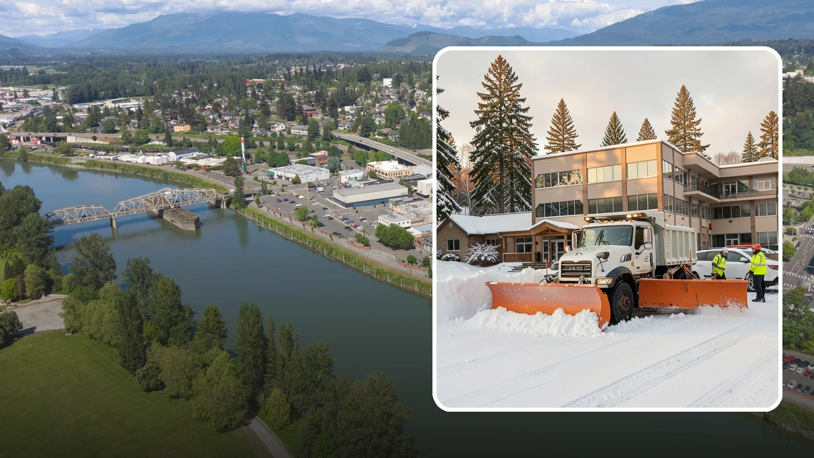 Restaurant Snow Plowing in Mount Vernon, Skagit County, WA - We plow restaurant lots and entrances before service so diners and delivery drivers reach your doors safely.