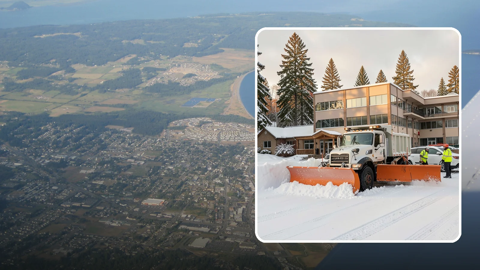 Restaurant Snow Plowing in Oak Harbor, Island County, WA - We plow restaurant lots and entrances before service so diners and delivery drivers reach your doors safely.