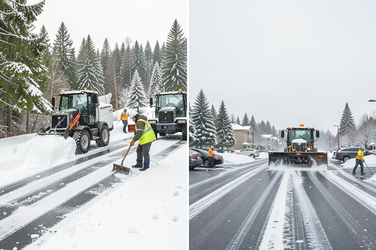 Restaurant Snow Plowing in Oak Harbor, Island County, WA - Confirm service hours and set a pre-open clearing deadline