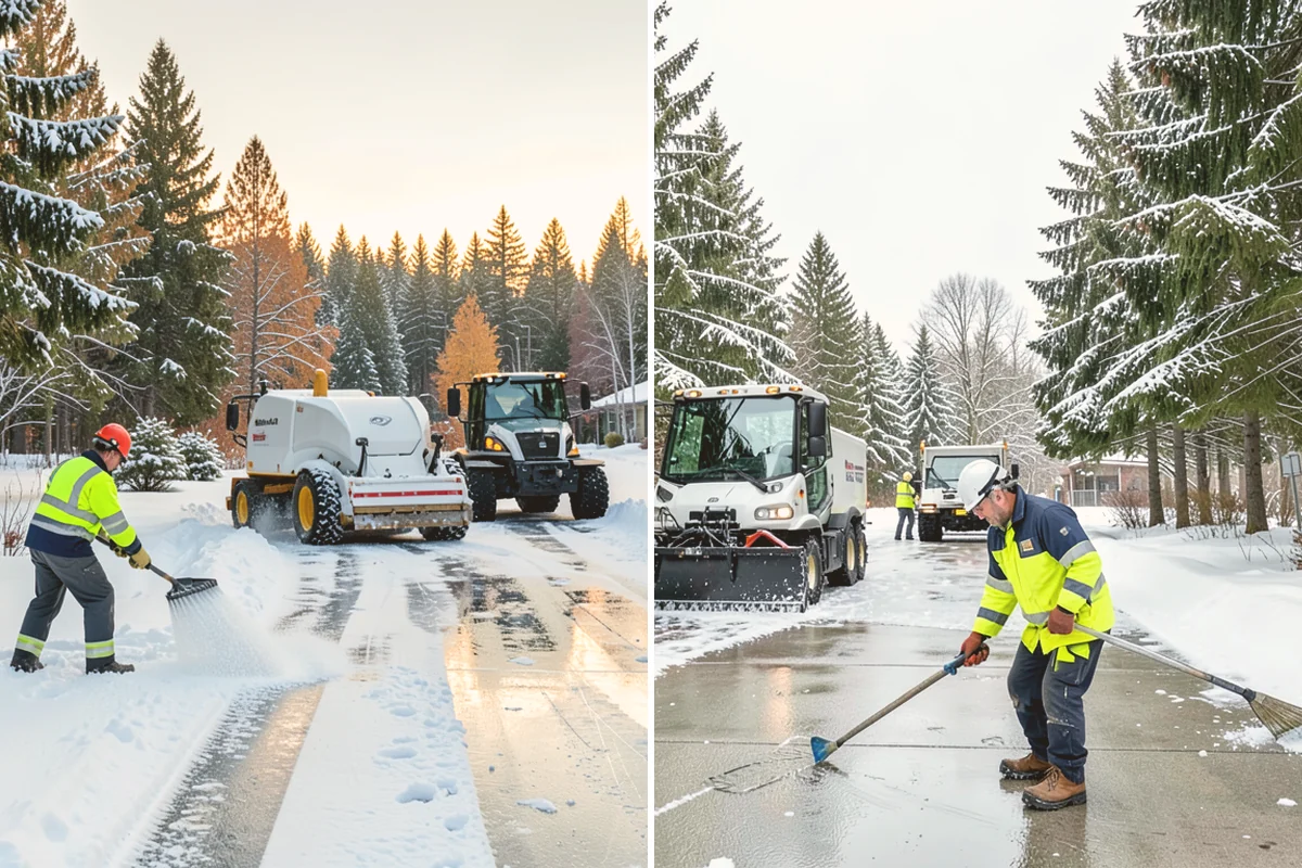 Restaurant Snow Plowing in Orting, Pierce County, WA - Confirm service hours and set a pre-open clearing deadline