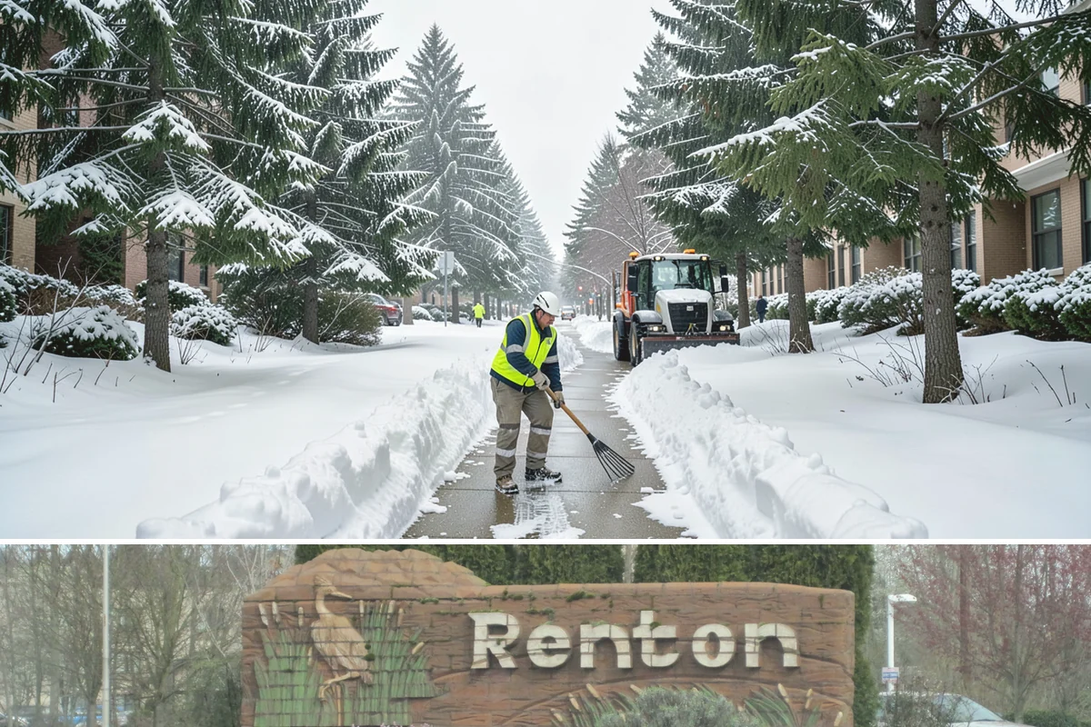 Restaurant Snow Plowing in Renton, King County, WA - Set up service before the winter dining season so a storm never keeps diners away.