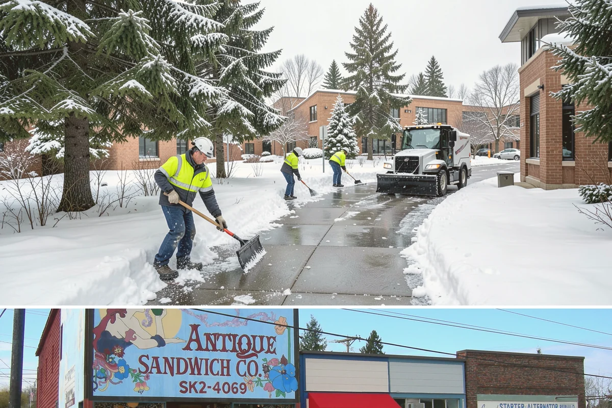 Restaurant Snow Plowing in Ruston, Pierce County, WA - Set up service before the winter dining season so a storm never keeps diners away.