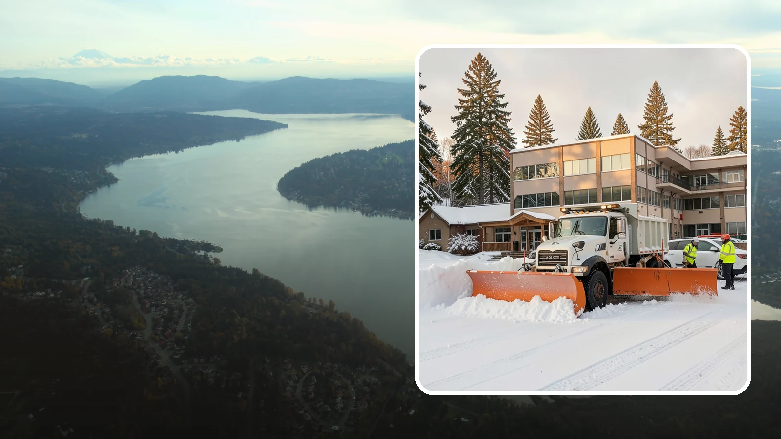 Restaurant Snow Plowing in Sammamish, King County, WA - We plow restaurant lots and entrances before service so diners and delivery drivers reach your doors safely.