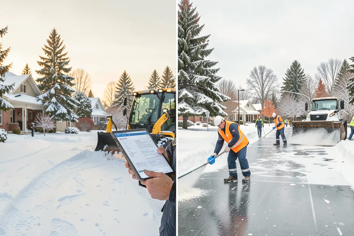 Restaurant Snow Plowing in Sammamish, King County, WA - Confirm service hours and set a pre-open clearing deadline